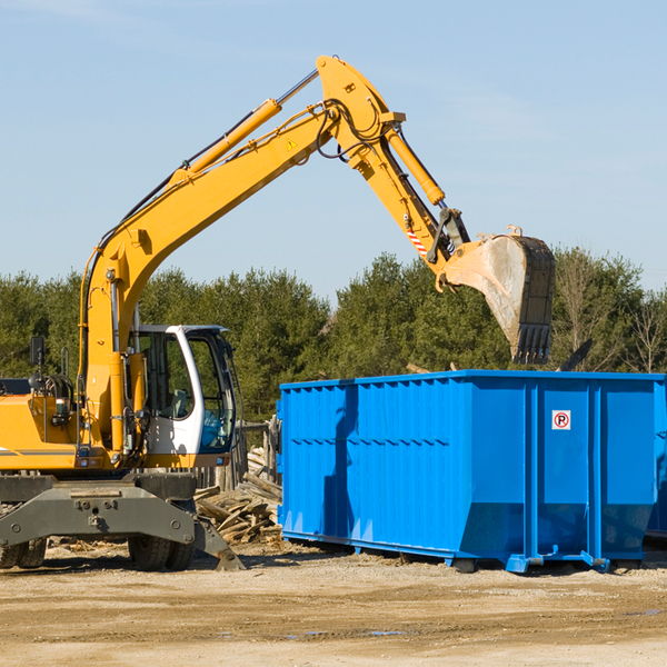 how many times can i have a residential dumpster rental emptied in Preston